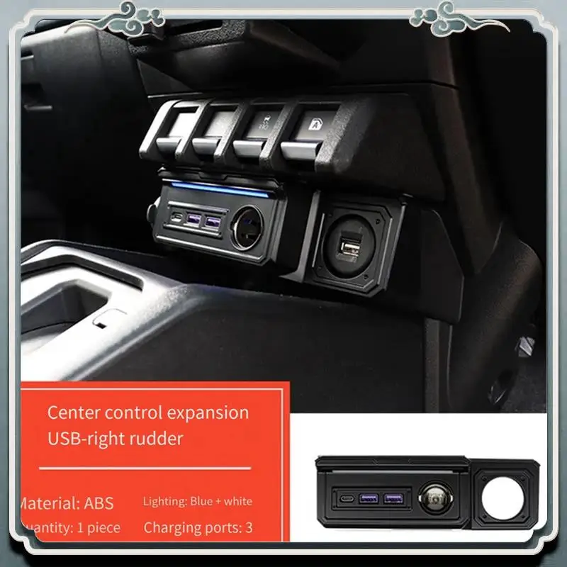 قسط شاحن سيارة الطاقة المزدوج USB مهايئ شاحن ومنافذ شحن نوع C لسوزوكي جيمي JB64 سييرا JB74W 2019-2023