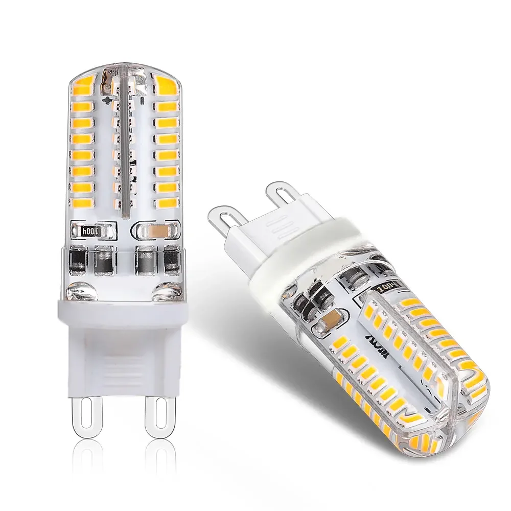 Nowość AC220V 230V G9 podstawa 12w 10w 9w 7w LED G9 Żarówka LED 96 64 LED SMD 3014 żarówka Super jasna ciepła zimna