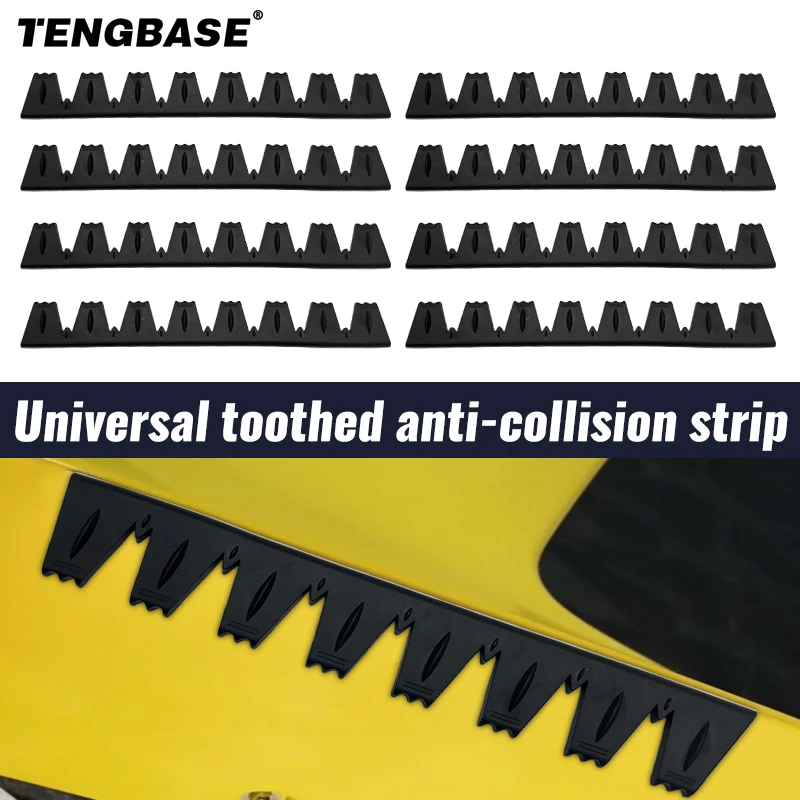 

8Pcs Universal Scrape Guard Skid Plate Protection for Lowered Cars Carbon Fiber Splitters and Bumper Lips Anti-Scratch DIY