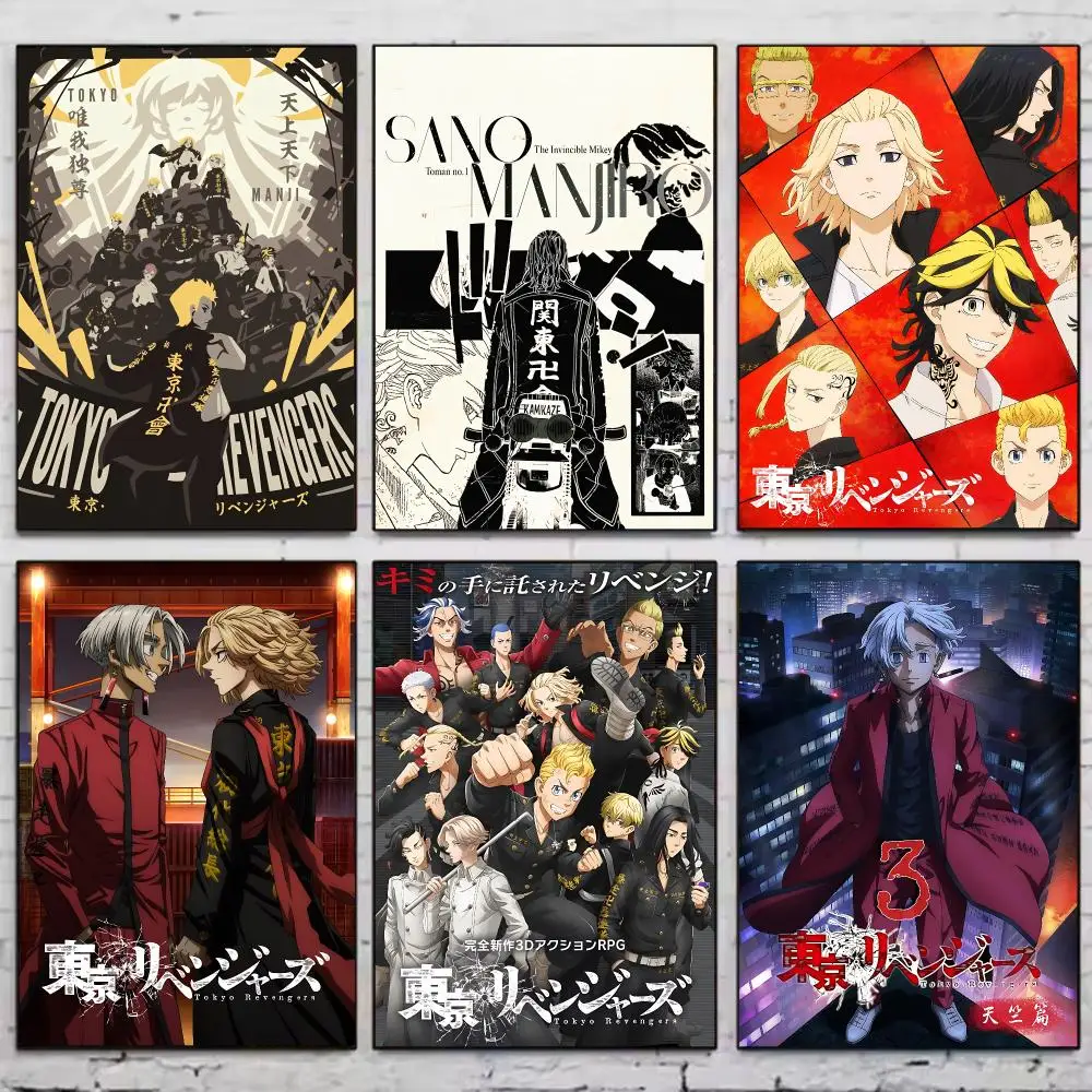 Anime T-Tokyo Revengers Poster Trendy Wall Art Aesthetic Room Decor Print Living Room Bedroom Home Decoration
