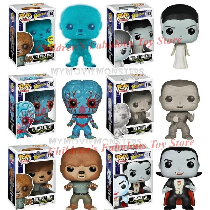 FUNKO POP-figuras de acción de Lobezno para niños, modelos de vinilo de la serie de monstruos, momia #111, #114, #113, #115, #118, #, nuevo