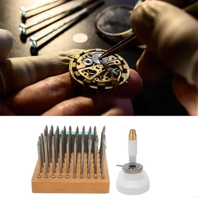 X7JB Relógio Hand Hand Pressser Hand Pusher Ferramenta Conjunto com kits Relógio Hand Substitua o extrator Setting Set