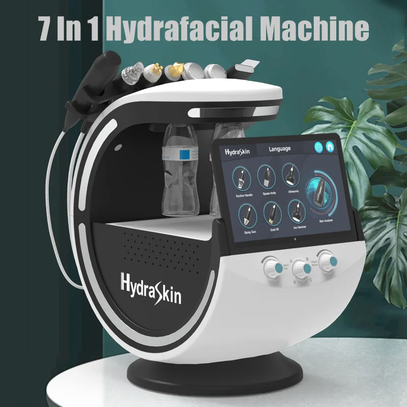 New Machine Water Dermabrasion Smart 7 In 1 Facial Cleansing Skin Analyze Deep Pore Vacuum Hydra Lift Anti-aging Beauty Machine