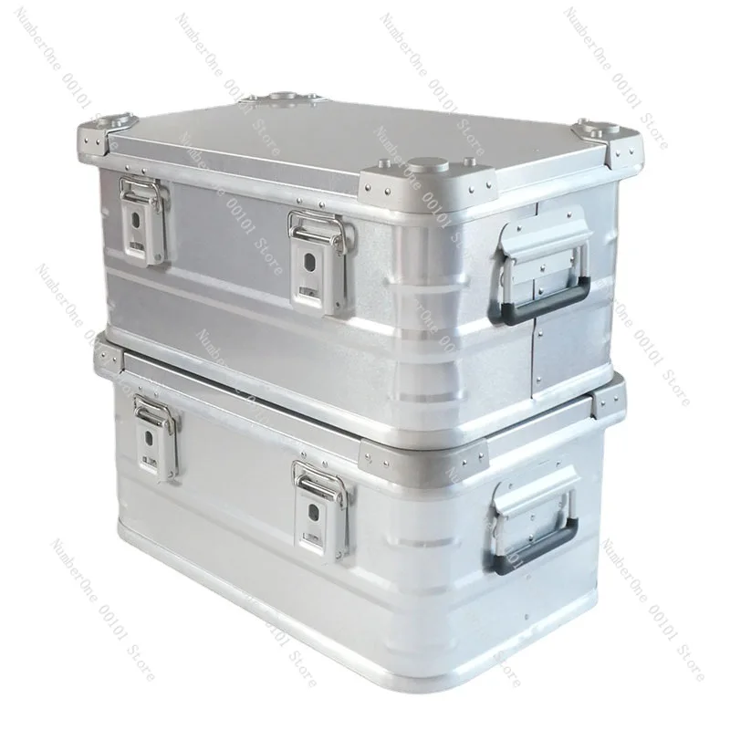 Outdoor aluminum alloy storage box | Large storage box, a must for camping equipment self-driving travel