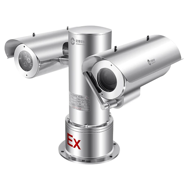 방폭 ATEX IECEx 인증 PTZ 네트워크 CCTV 카메라 AI 지원 모니터링 CMOS 센서 IP68 야간 투시 기능 위험 지역용