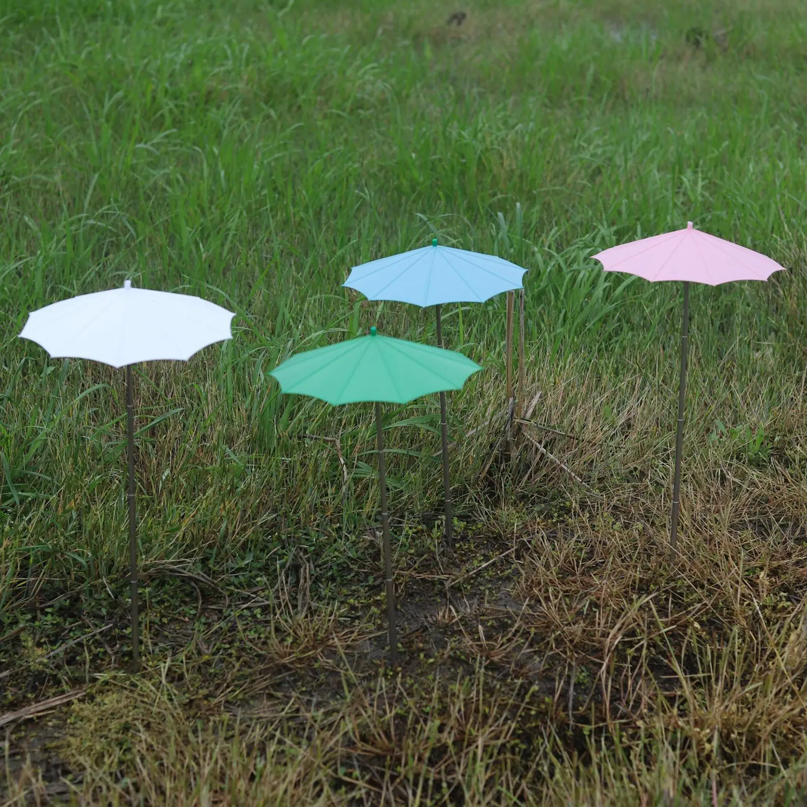Plant Shade Umbrella Stainless Steel Frame Fabric Canopy Yard Decor Easy Setup for Balcony Flower Pots