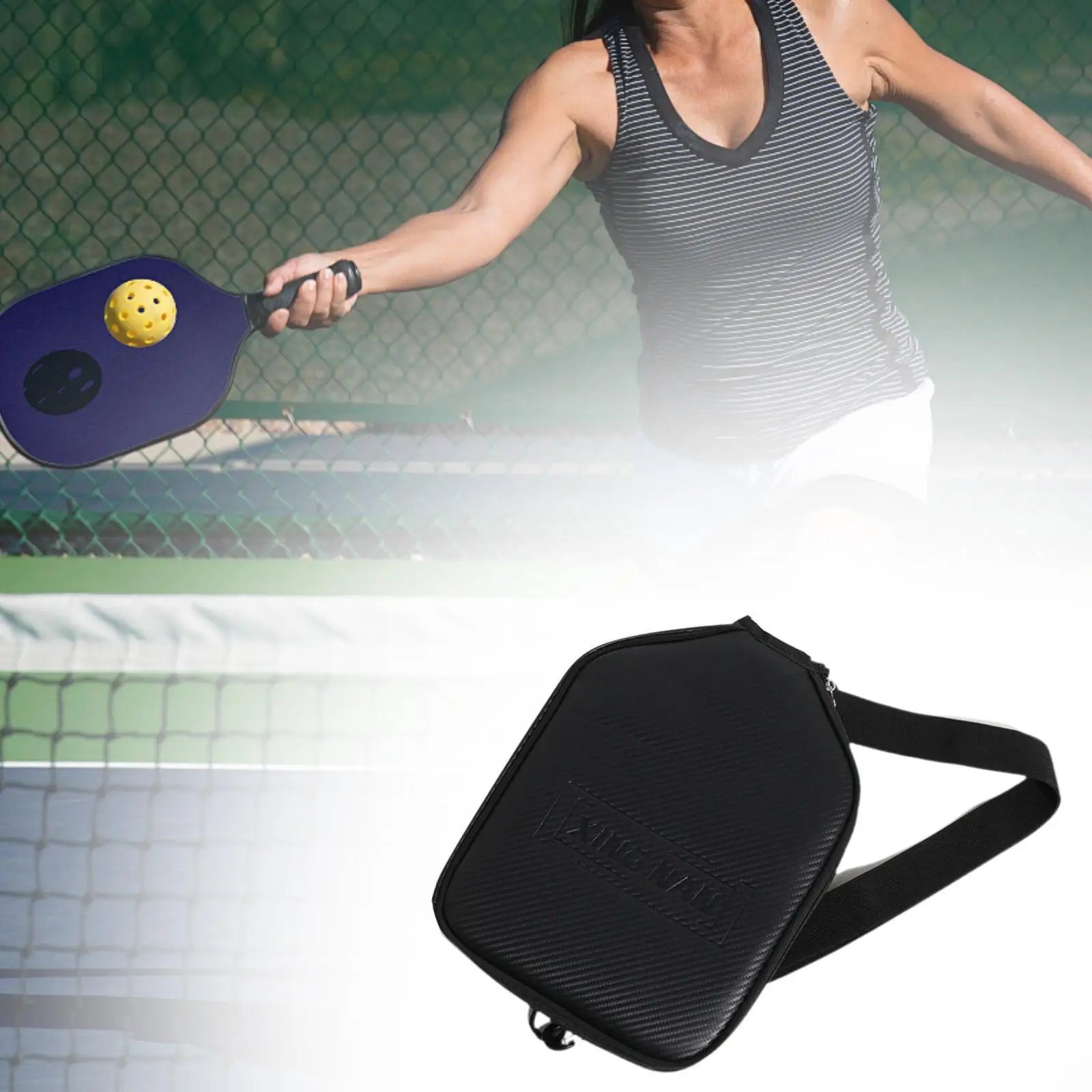 

Pickleball Racket Cover Shoulder Bag Pouch Premium Storage Bag Lightweight