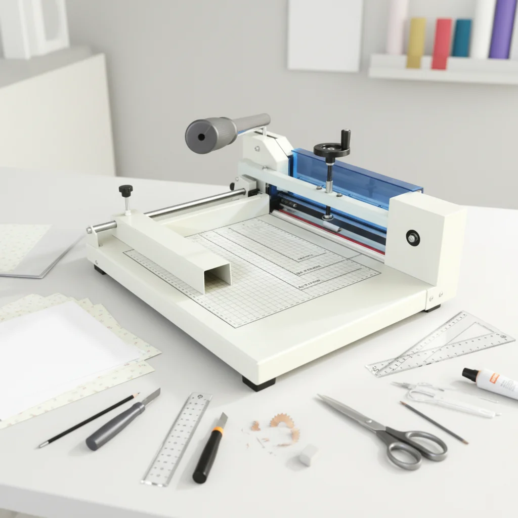 Precision A4 Heavy Duty Manual Guillotine Paper Cutter 310mm Width 40mm Thickness Office Paper Trimmer
