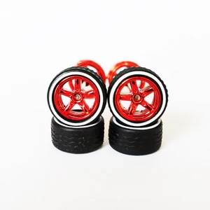إطارات مطاطية لعلبة الثقاب ذات العجلات الساخنة والقبة 1:64 سيارات ديكاست ، عجلات سيارة نموذجية 11.2 مم ، إطارات مطاطية قابلة للإزالة ، 10 مجموعات أفضل 12 إطارا مطاطيا للمنمنمات - No5