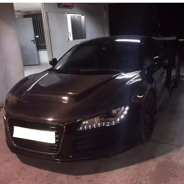 مبيعات المصنع أغطية المحرك غطاء محرك السيارة من ألياف الكربون لـ R8 V8 V10 2008-2015 #3