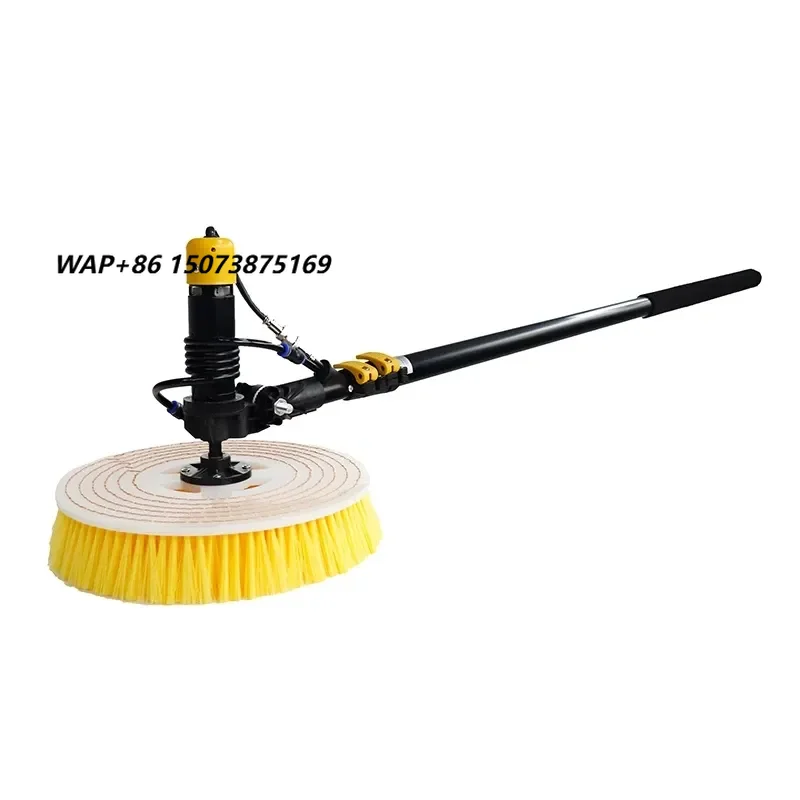 Photovoltaic Cleaning Rotating Brush Retractable Length Single Head Solar Panel Cleaning Kit