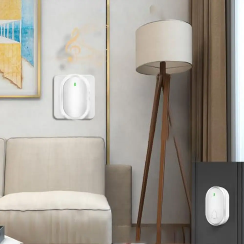 

LED Flash Wireless Doorbell waterproof 4 Adjustable Volume Smart Home Door Bell 300M Range Easy Installation Security Alarm