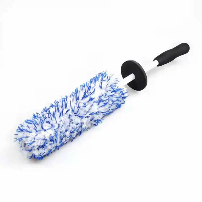 Car Wash Super Brush Microfiber Premium Wheels Brush Non-Slip Handle Easy To Cleaning Rims Spokes Wheel Barrel Car Accessories