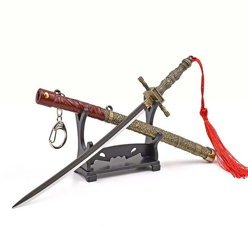23 centimetri Bloodborne Mille Ombra Coltello Spade Gioco Arma Portachiavi Periferico In Lega di Zinco Modello Ciondolo Artigianato Regali Giocattoli per I Ragazzi