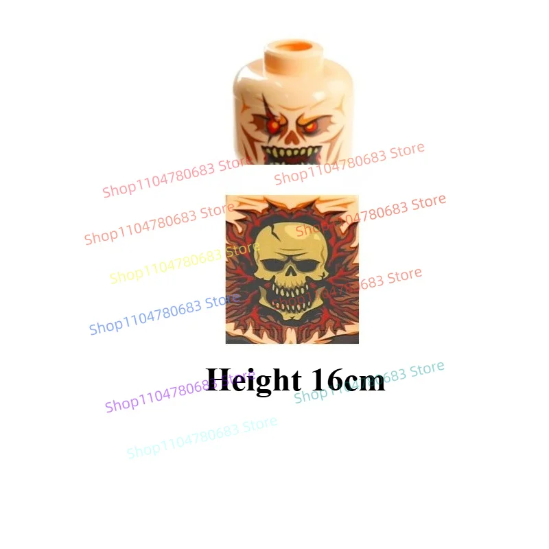 New MOC Mini Figure Large 16cm Post-apocalyptic Humanoid Toy Model Ornament Holiday Gift