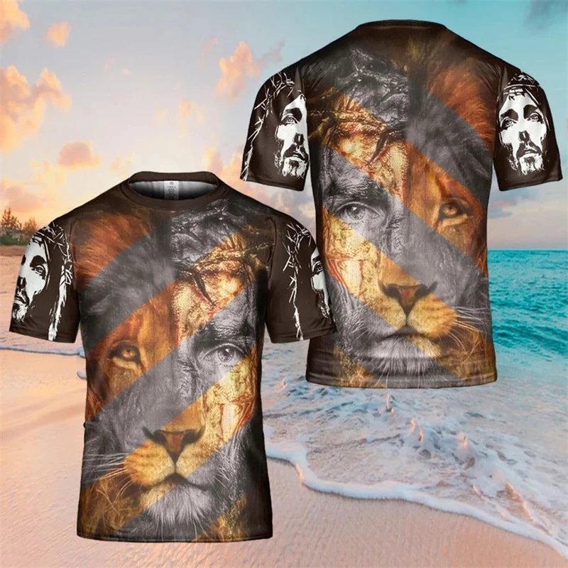 

Knights Templar Graphic T Shirt Men 3D Print Tees Shirts Fashion Cool Christian T-shirts Y2k Short Sleeve Women Men Clothes Tops