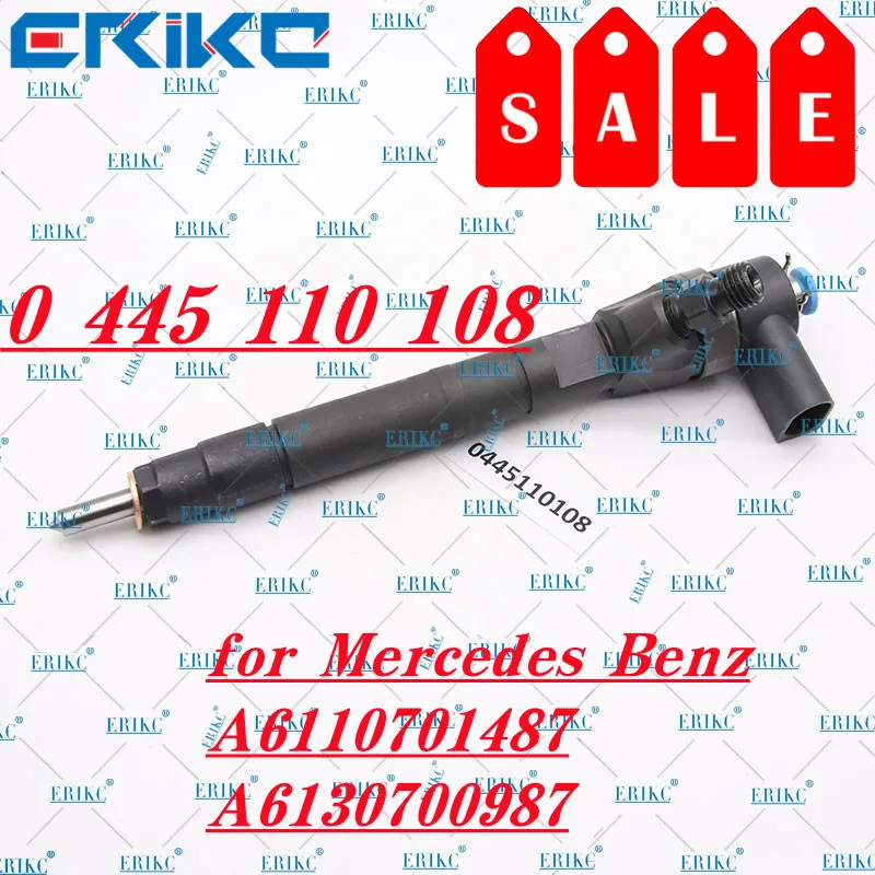 

New 0 445 110 108 Common Rail Fuel Injector 0 445 110 108 0445 110 108 for A6110701687 OE 0445110107, 0445110108, 0986435055