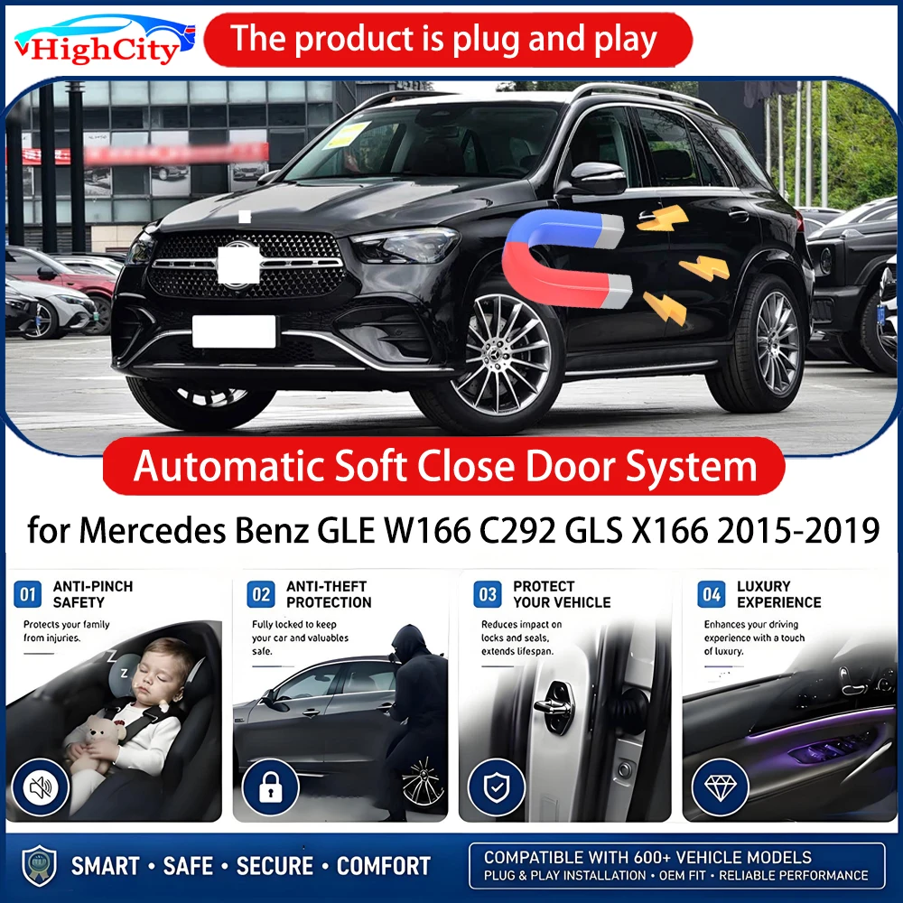 OEM Power Soft Close Door for Mercedes Benz GLE W166 C292 GLS X166 2015-2019 Electric Suction Automatic Door Closing System
