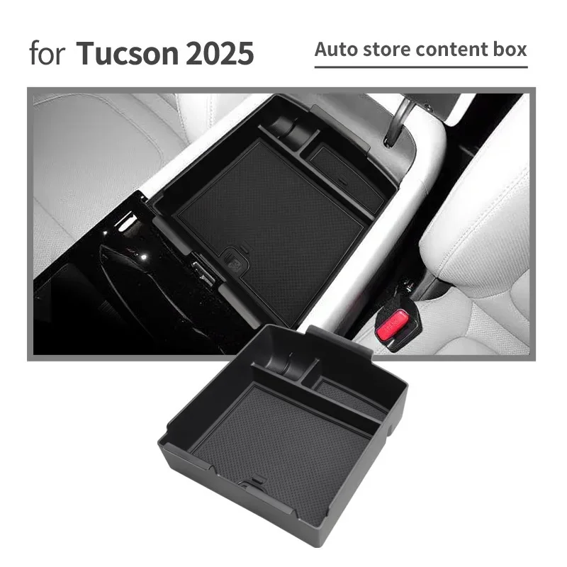 

For 2025 Hyundai Tucson NX4 Limited 2026 Car Armrest Box Storage Central Control Container Auto Tucson 2025 Accessories