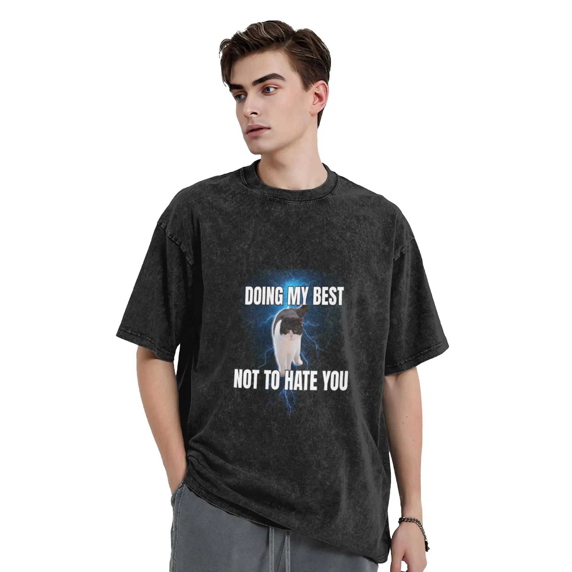 Passive aggressive meme shirt Unique Chic A Vintage Oversized Cotton Unisex T-Shirts