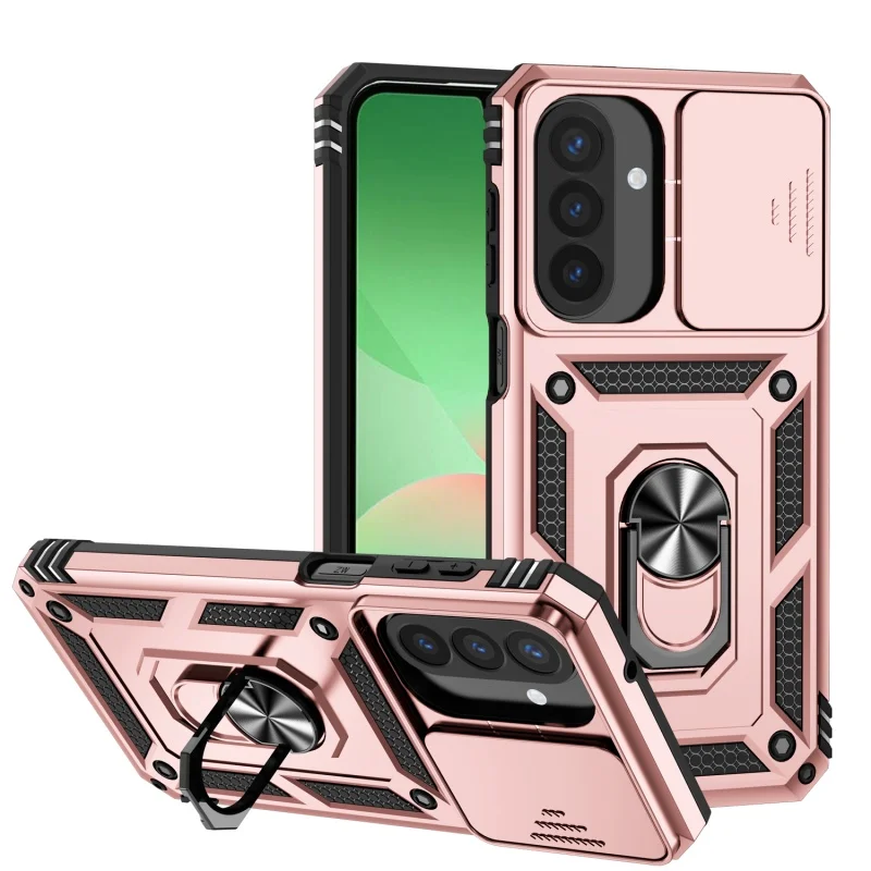 For Samsung A27 Case Cover Samsung Galaxy A27 Capas Shockproof Bumper Back Slide Lens Protective Ring Holder Fundas Samsung A27