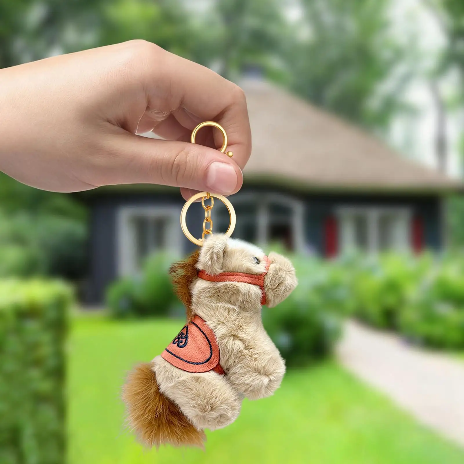 Llaveros de caballo para mujer, muñeco bonito de Año Nuevo 2026, colgante de monedero de caballo alto de 3,93 pulgadas para hombres, familia, novia, niña, niño, cumpleaños para niños