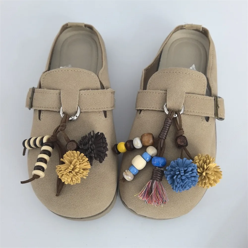 Maillard Schnürsenkel Blume Tannenzapfen Pom-Pom Quaste mit Holzperlen Känguru Charm Einzelpackung Sneaker Schnürsenkel Zubehör – Detail 9