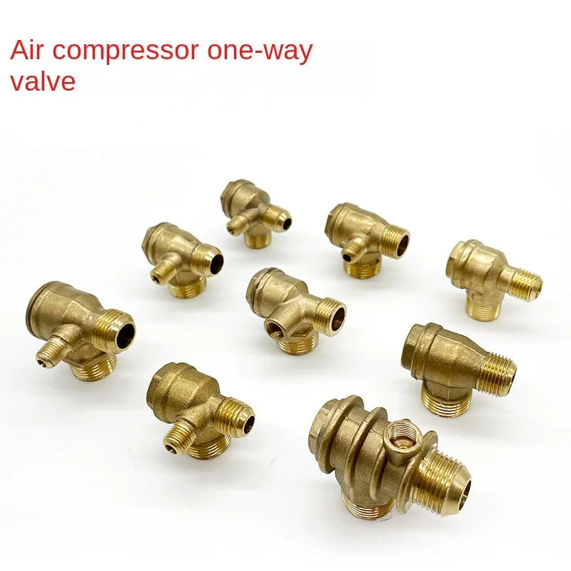 Air Compressor Pure Copper One-way Valve, Oil Free Machine Copper Check Valve, Heat Sink Check Valve