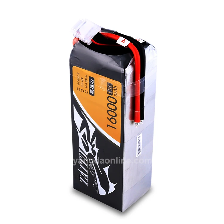 Gens Tattu 16000mAh 15C 6S1P 22.8V High Voltage Lipo Battery for UAV Drone