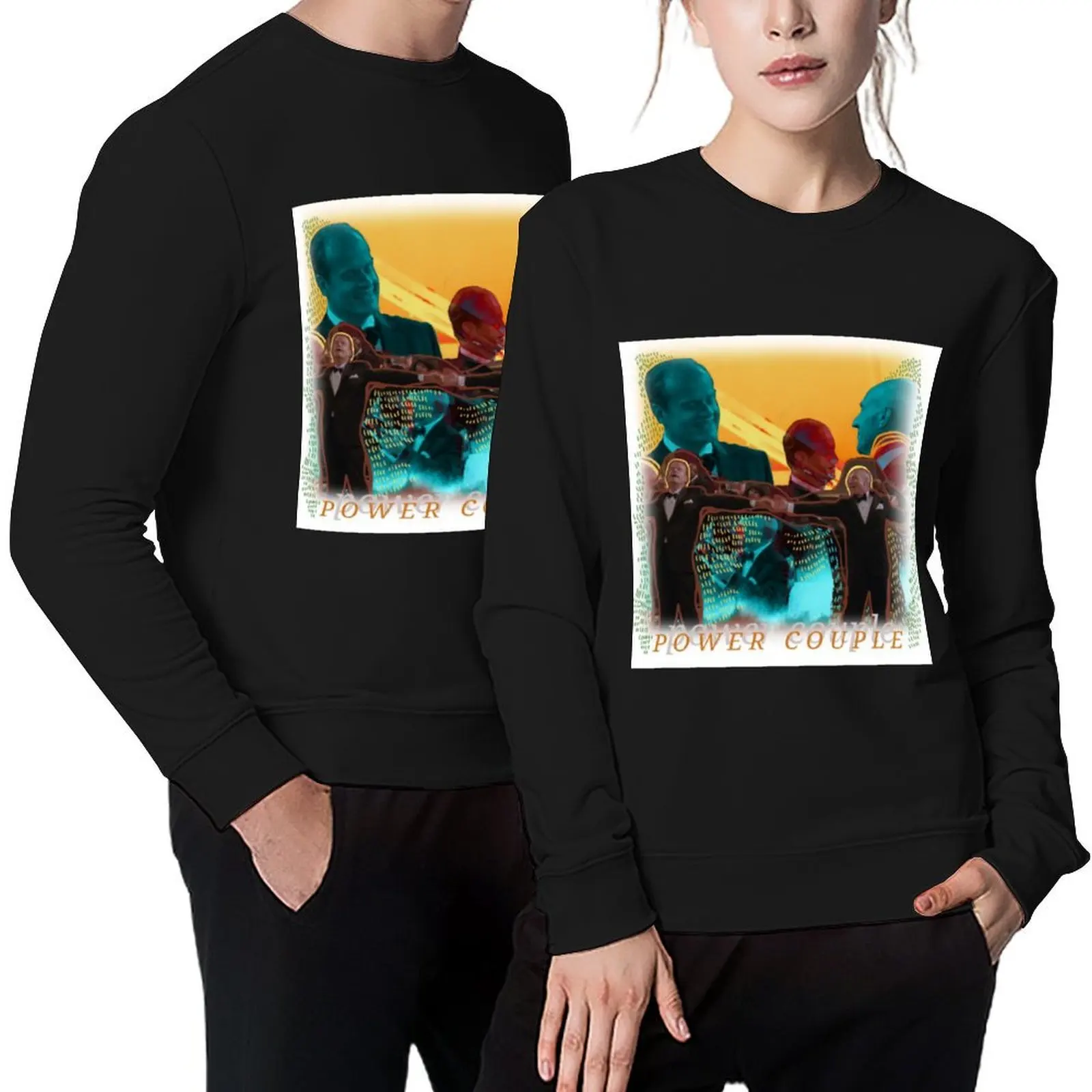 

power couple Pullover tracksuit aesthetic clothing mens clothes tracksuit men sweatshirts