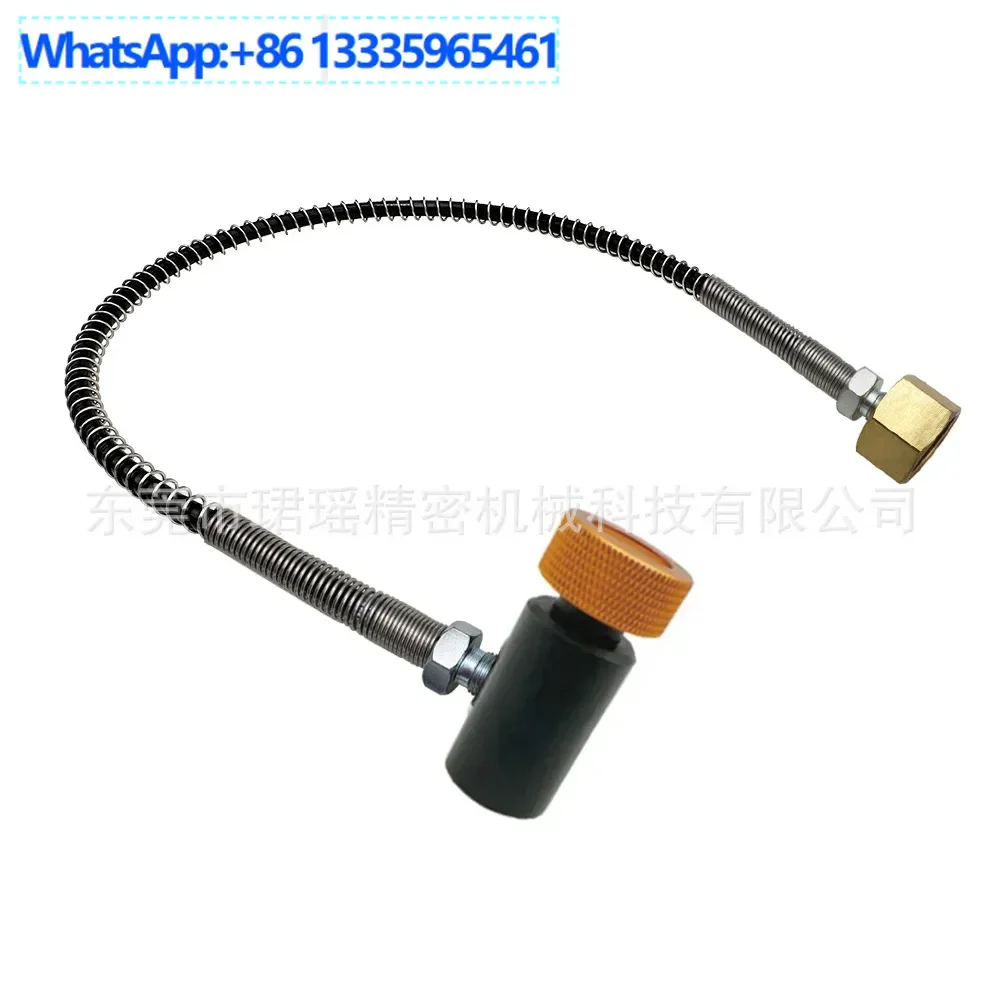 

2Pcs soda water cylinder TR21-4 thread to cream frother 50cm with protective spring inflatable tube