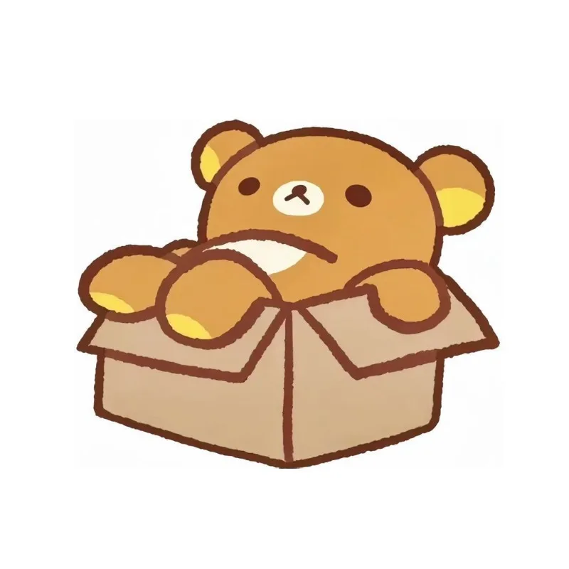 Q version super cute Rilakkuma healing waterproof wall stickers car trunk room decoration stickers car stickers