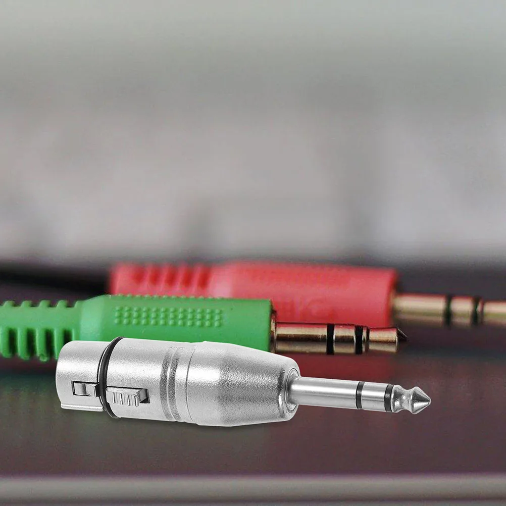 

3pcs 6.35Mm Audio Adapter Stereo Headphone Jack Xlr To 1/4 Male Female Converter Microphone Adapter For Guitar Amp Stage