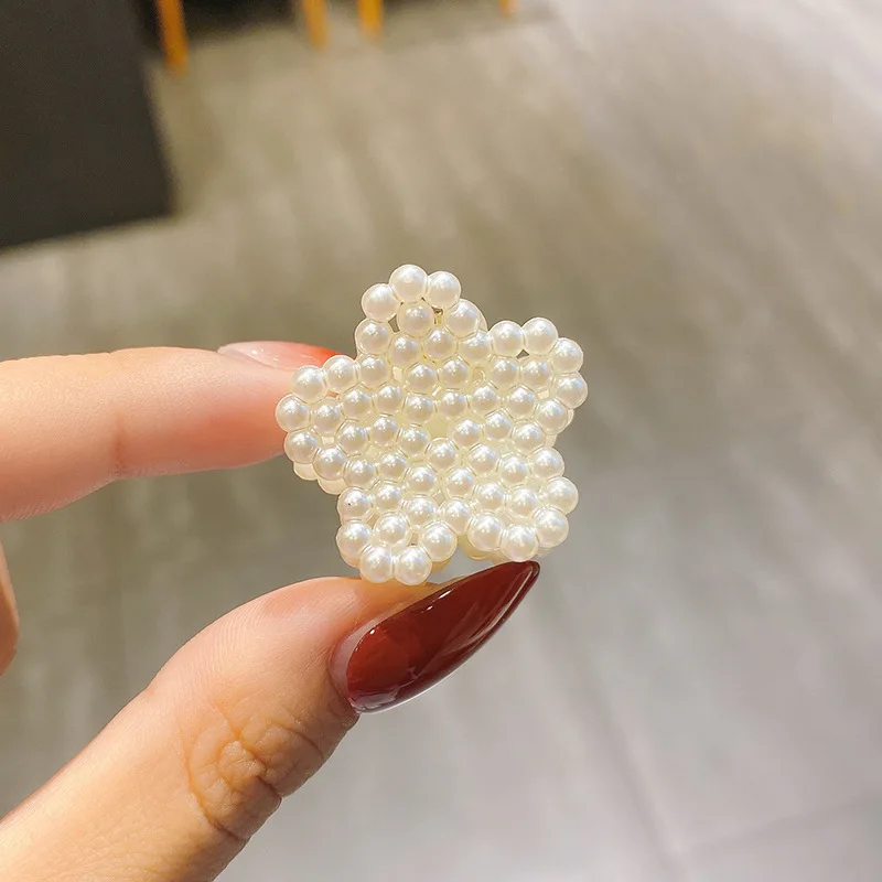 Neue Kleine Perlen Acryl Haar Klaue Clips Kleine Größe Make-Up Haar Styling Haarspangen Für Frauen Nette Mini Klaue Clip Haar Zubehör – Detail 22