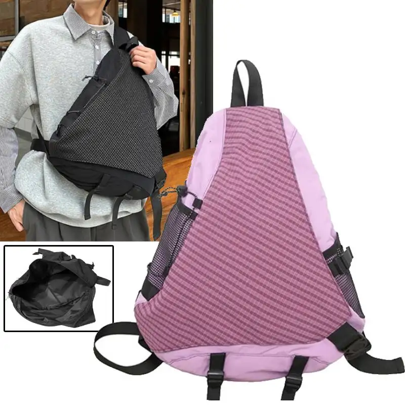 

Fashion Messenger Chest Bag Travel Hiking Sling Backpack Lightweight Cycling Shopping Daypack Unisex Collage Laptop Schoolbag