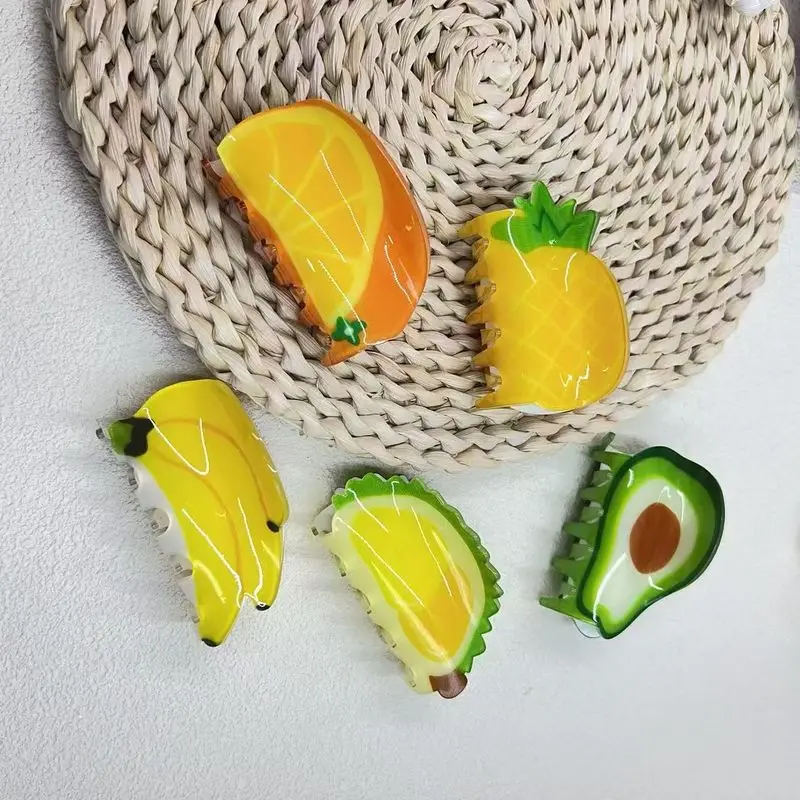 1pc Korean style fruit clip, back of the head disc hair clip, high-end shark clip, hair clip, hairpin hair accessory