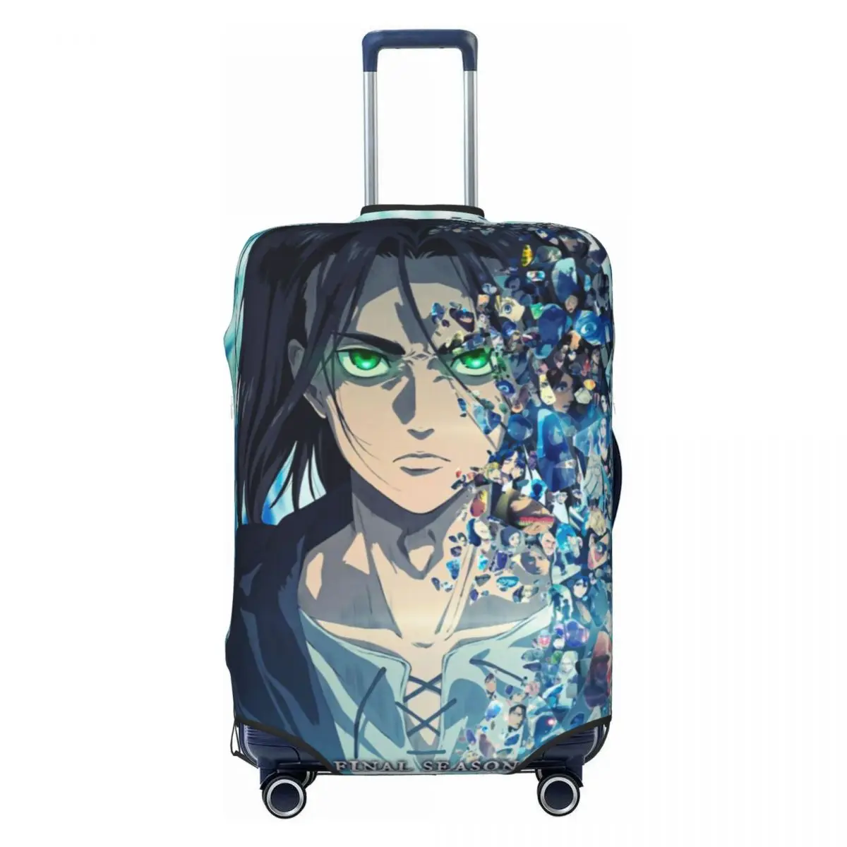 

Защитный чехол для чемодана с изображением персонажей из фильма «Атака Титанов», модный мультяшный дизайн, для чемоданов 18-32 дюймов