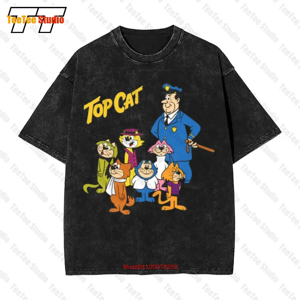 Tributo Cat Hanna Barbera-Cartone Anni 80-Cult Vintage Oversized T-Shirt T6Z0
