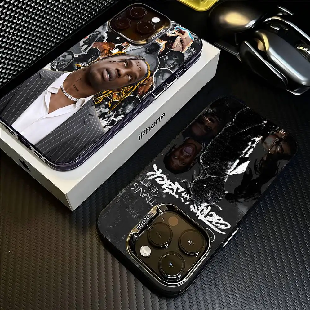 

Travis Scott Cactus Jack For Iphone 15 14 13 Plus 17 16 12 11 Pro Max Matte Colored Silver Luxury Phone Cover