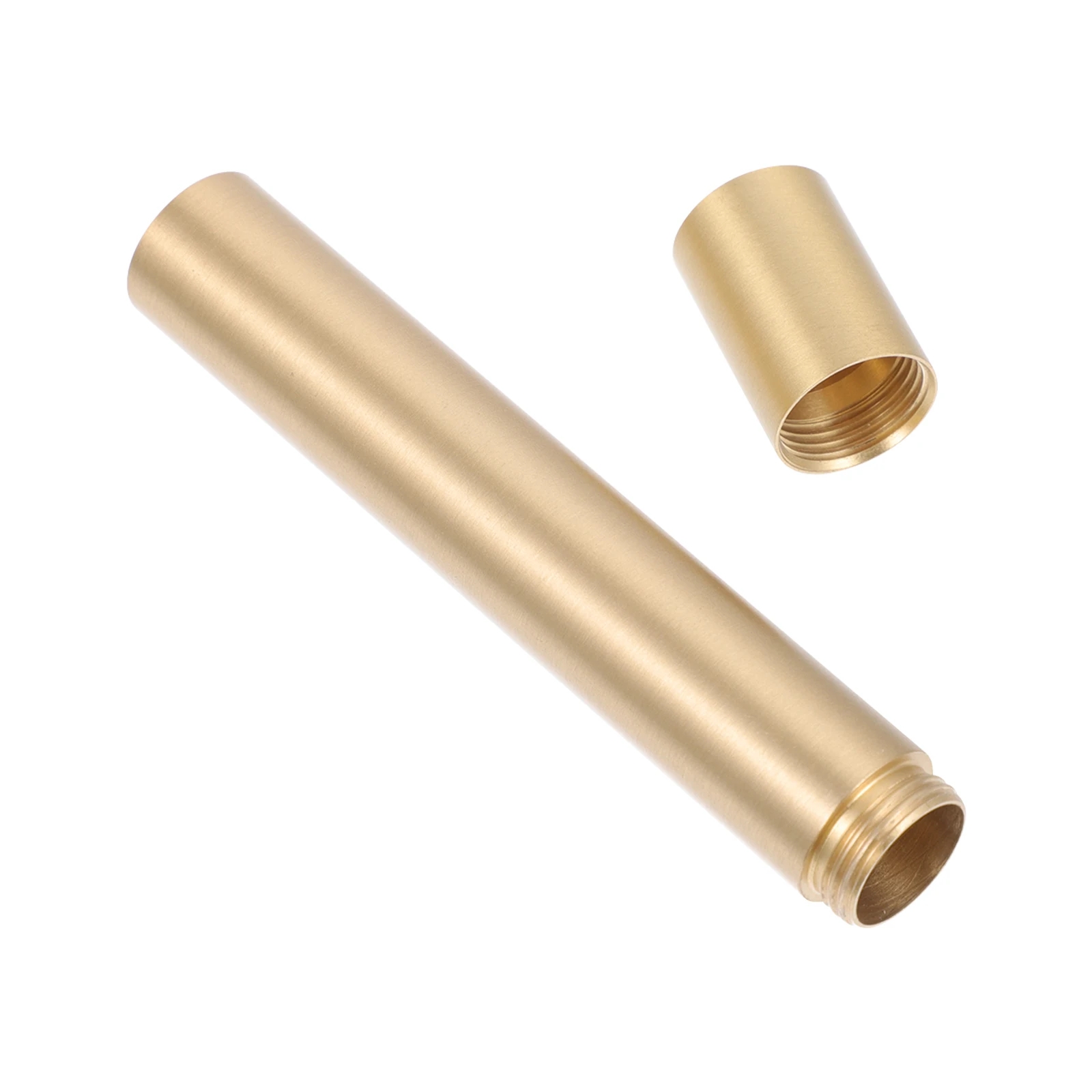 

HOLIDYOYO Copper Incense Stick Holder Tube Container with Lid Portable Storage for Aromatherapy