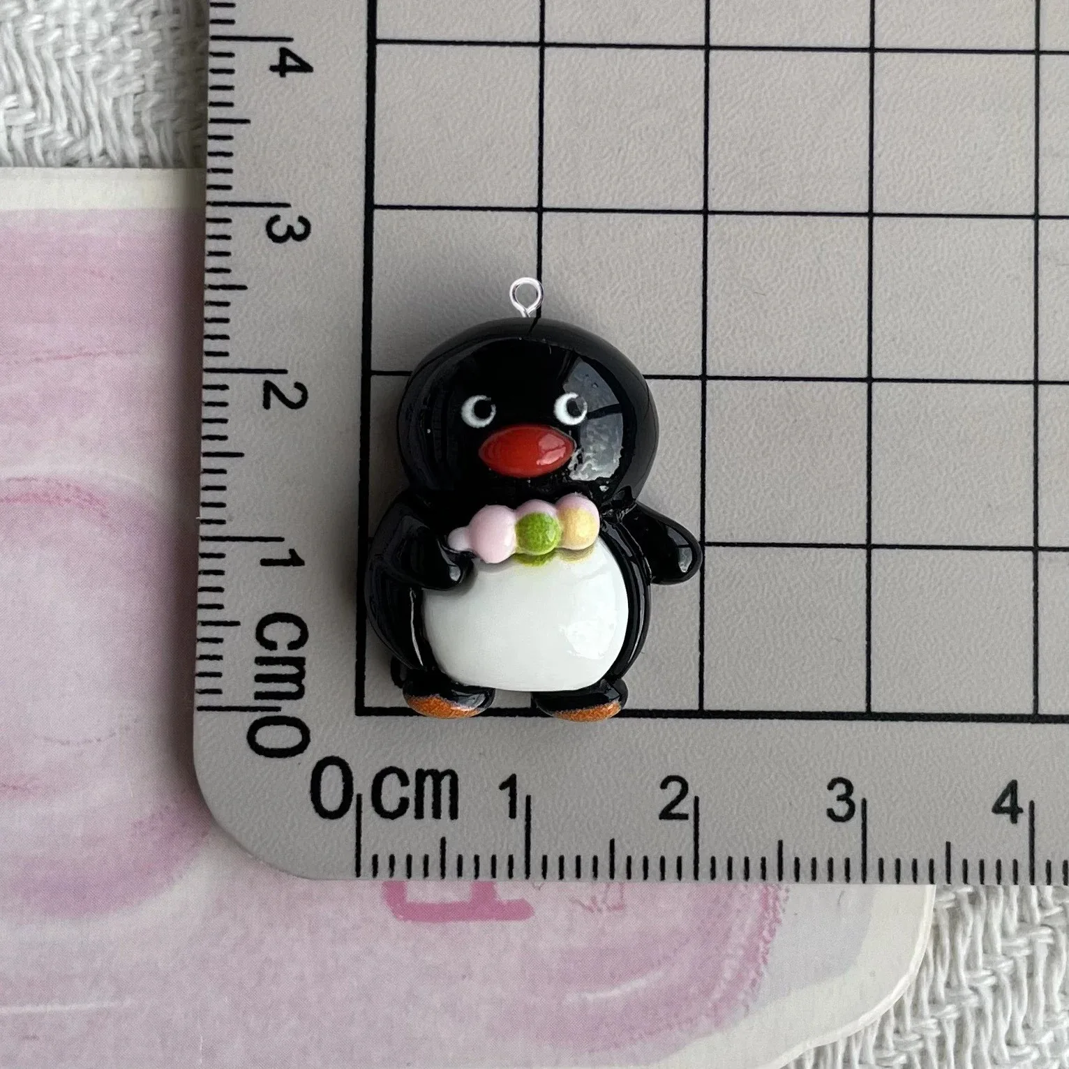 10Pcs Kawaii Black Penguin Pendant for Jewelry Making Findings Cute Resin Animals Charms Flatback For Earrings view 3