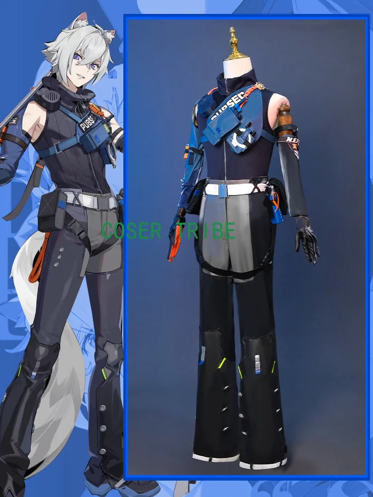 COSER TRIBE Zenless Zone Zero Seth Lowell Men Cosplay Costume Cos Game Anime Party Uniform Hallowen Play Role Clothes Clothing