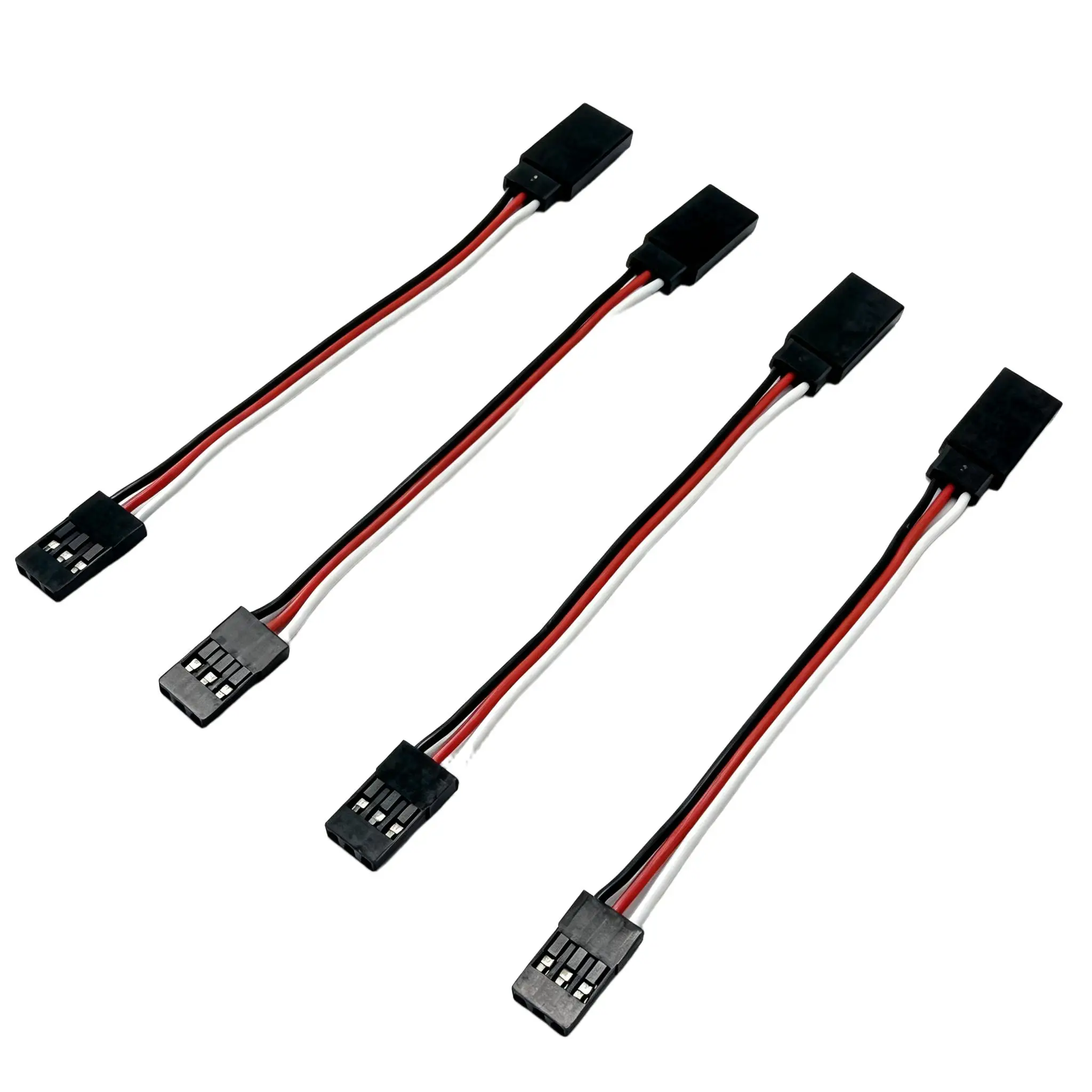 10pcs JR Servo Extension Cable 26AWG Silicone Wire Male to Female 100mm 150mm 300mm 500mm for RC Aircraft Helicopter Drone