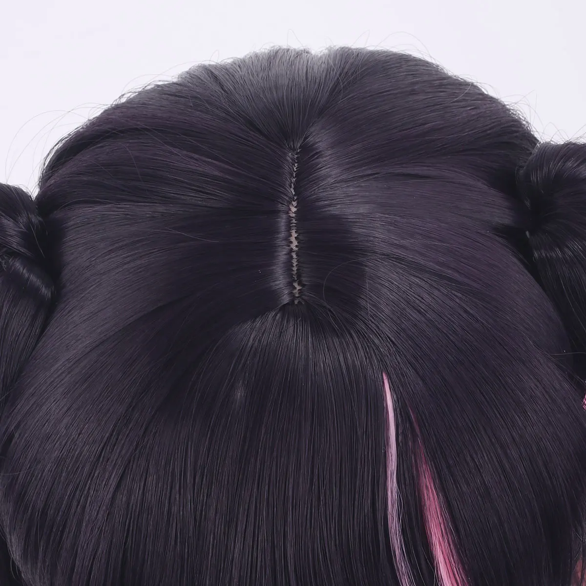 Super Time and Space, Kaguya Hime Juzawa, Is Wearing a Color Blocked Tiger Mouth Double Ponytail Cosplay Wig  Synthetic Fiber Wi