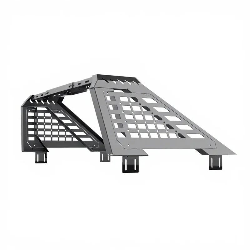 High Quality Custom Design 4x4 Off Road Roll Cage Roof Rack Fit For 2024+ Tacoma Pickup Truck Bed