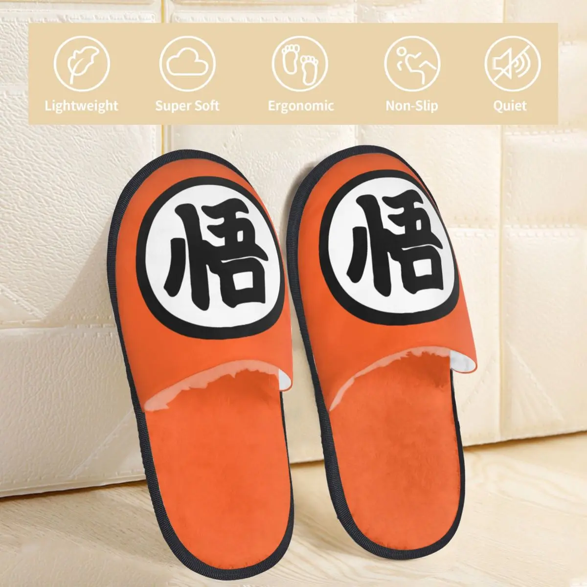 Japanese Dragon Anime DBZ Goku House Slippers Non-slip Soft Memory Foam Slides Bedroom