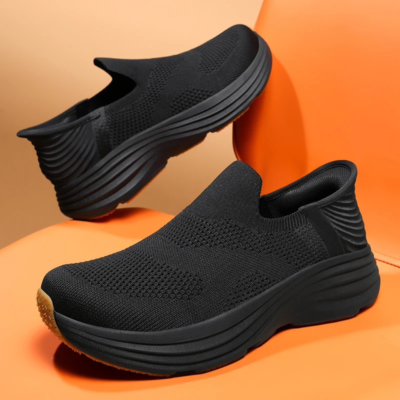 

Wide Men's Slip-On Walking Shoes Lightweight Breathable Outdoor Casual Sports Running Shoes Sneakers For Swollen Feet