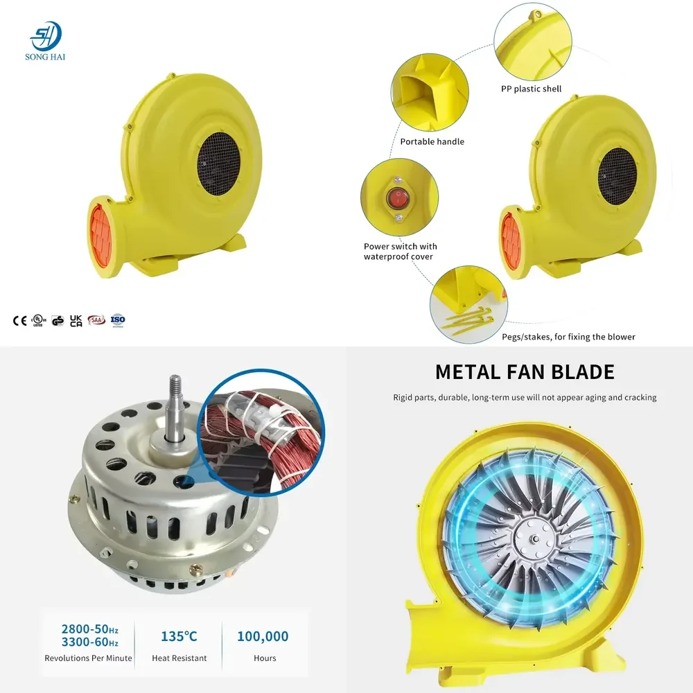 

1.5kw Portable Vertical Turbine Pressure Inflatable Air Blower 2hp 1500w