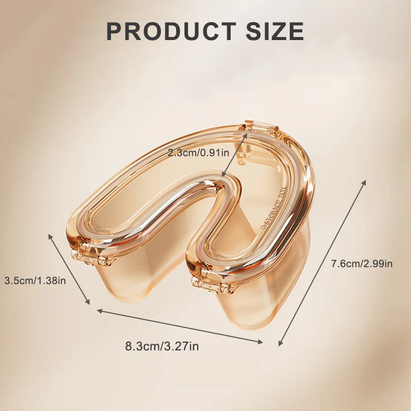 قطعة واحدة من صندوق تخزين الأسنان والمثبت على شكل حرف U، حاوية تمرغ الأقواس لتقويم الأسنان مع كوب دعامة للتنظيف