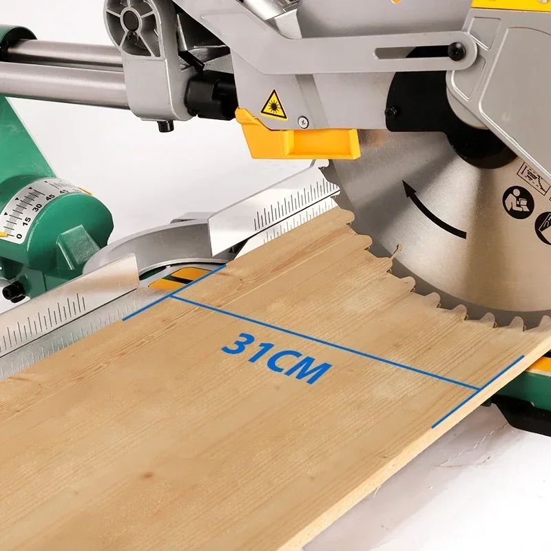 LUXTER 305mm 2000W Sliding Miter Saw  Woodworking bench top Sliding Miter Saw HOT SALES